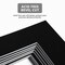 10 Pack Pre-Cut 11 x 14 Black Picture Mats for 8.5x11 Photos - White Core Bevel Cut Frame Matte, Acid Free, Ideal for Frames/Artwork/Prints